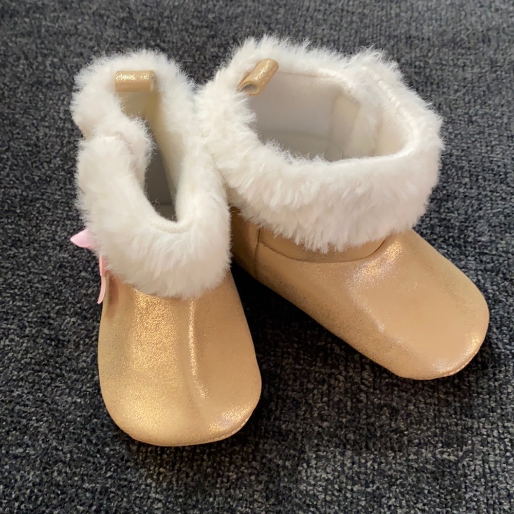 Child of Mine Baby Girl Boots Size 3-6 Months.